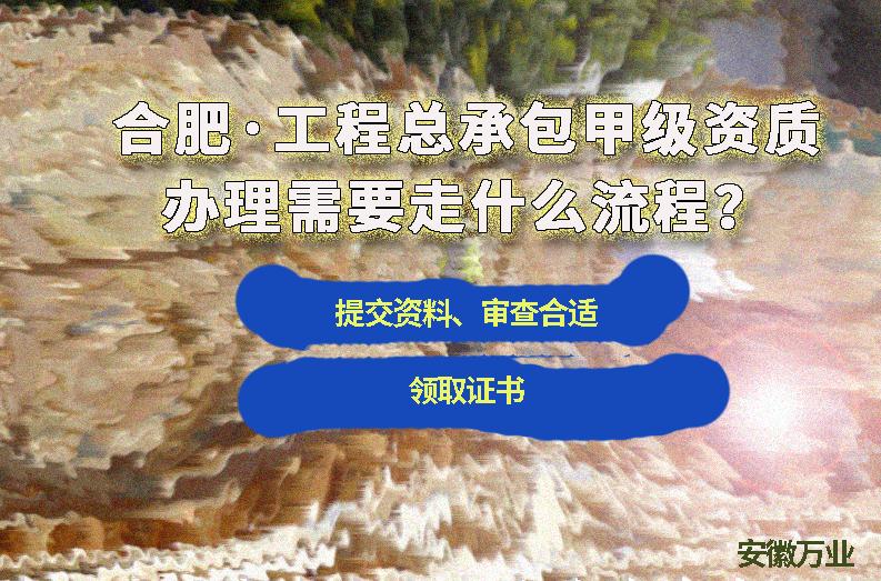 合肥工程總承包甲級資質辦理需要走什么流程？